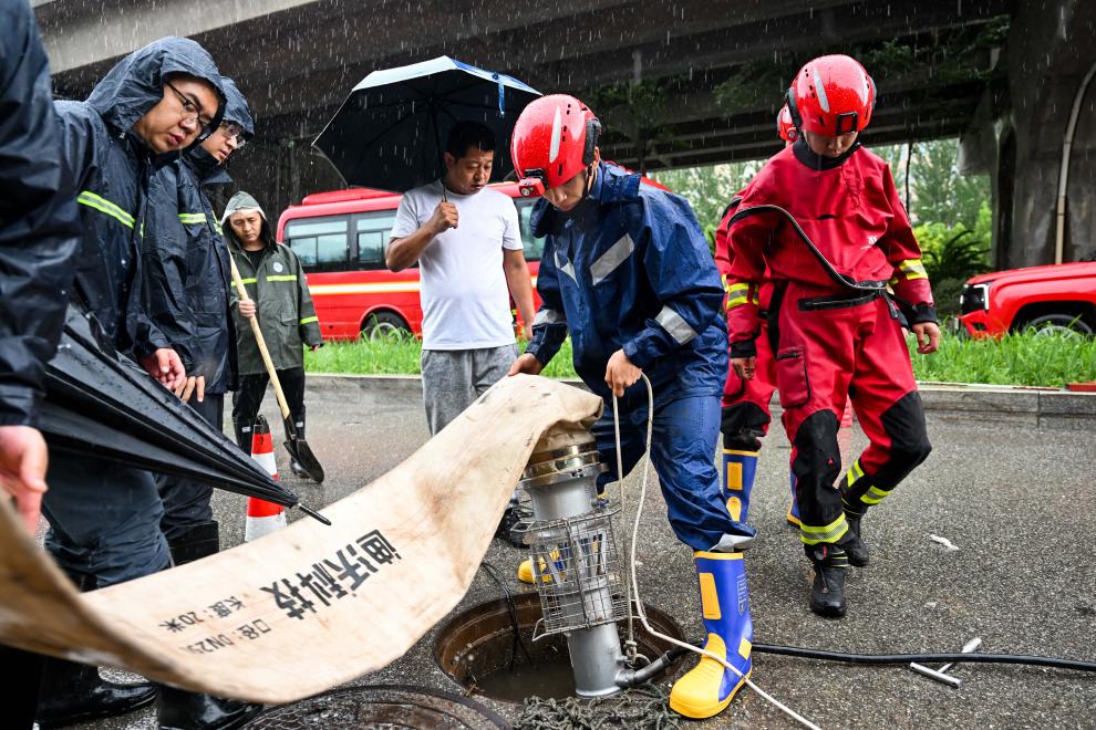 呼和浩特：防汛救援在行動