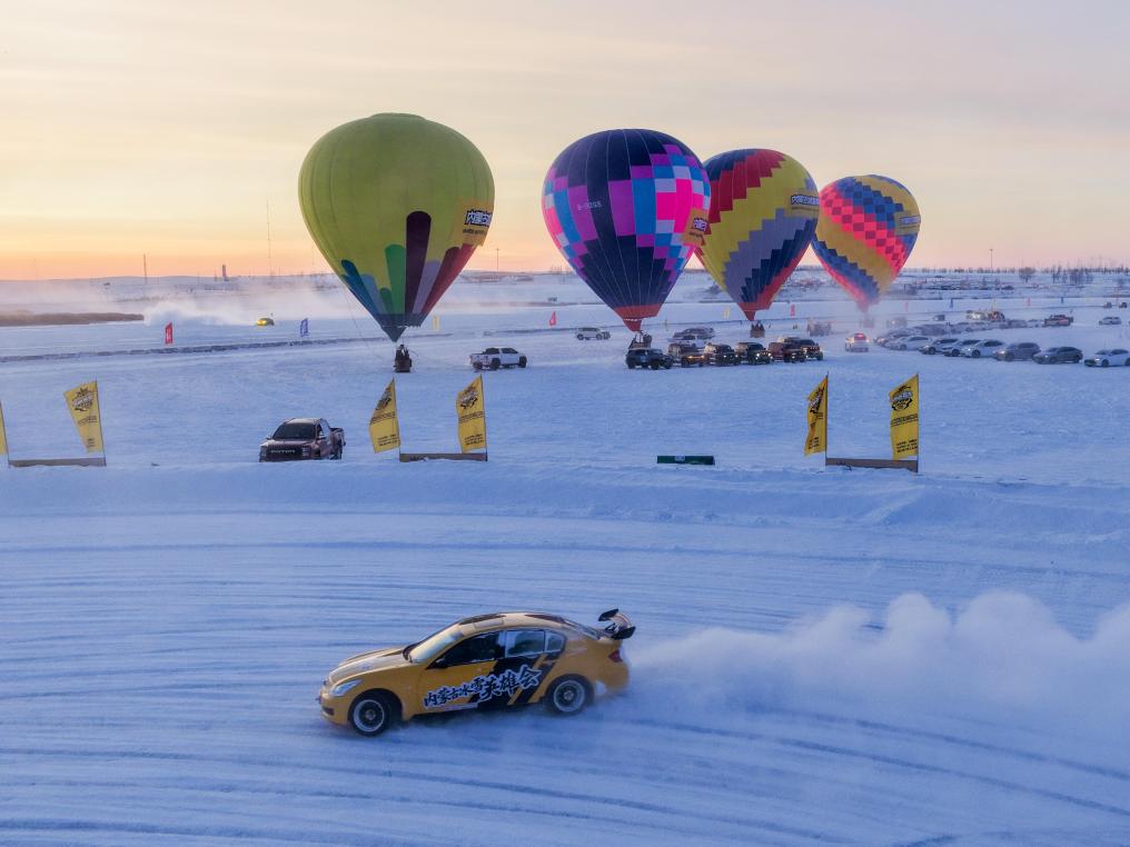 冰封湖面變汽車測試場：內蒙古冰雪産業升溫