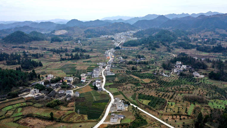 俯瞰貴州務川新農村
