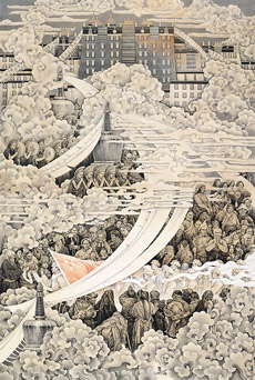 高原祥云—和平解放西藏（中国画） 韩书力
