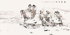 北疆铁骑（中国画） 刘大为