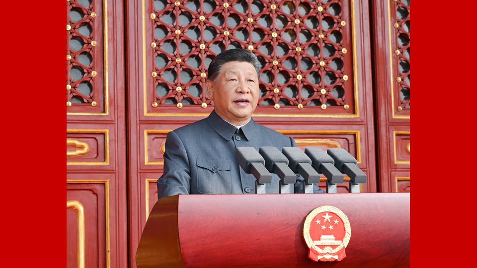 紀念中國人民抗日戰爭暨世界反法西斯戰爭勝利80周年大會在京隆重舉行