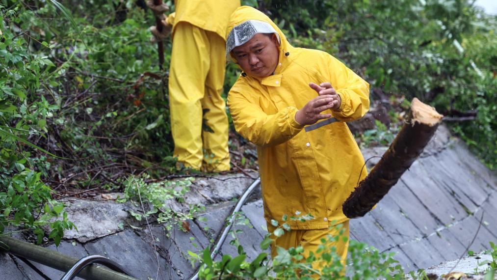 新華全媒+丨颱風“泰利”在廣西沿海再次登陸