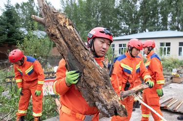 新華全媒+丨直擊黑龍江省海林市長汀鎮災後現場