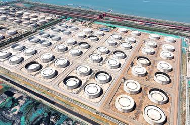 國內沿海港口最大的單體油品庫區在山東青島投産運營