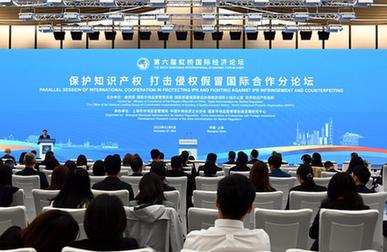 第六屆虹橋國際經濟論壇“保護知識産權 打擊侵權假冒國際合作”分論壇舉行