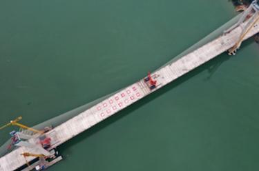 廣西上橫高速公路西津鬱江特大橋合龍