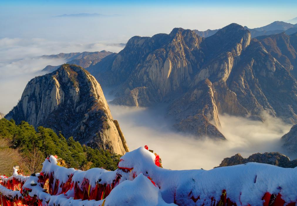 雪後華山更嬌嬈