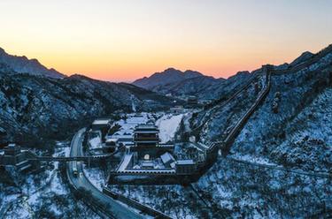 美麗中國丨雪後居庸關長城