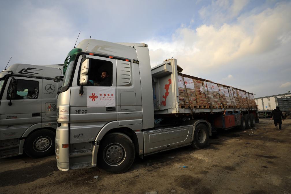 中國援助人道物資進入加沙地帶