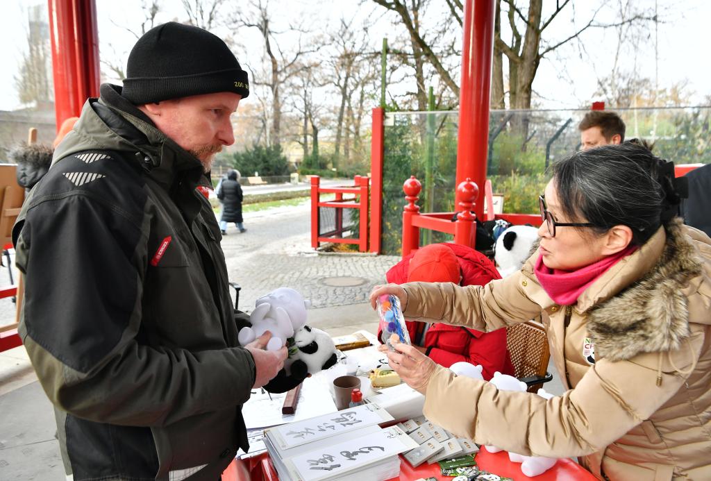 柏林動物園為即將回國的大熊貓雙胞胎舉辦歡送活動