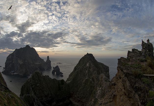 韓媒記者拍攝獨島迎接光復70周年