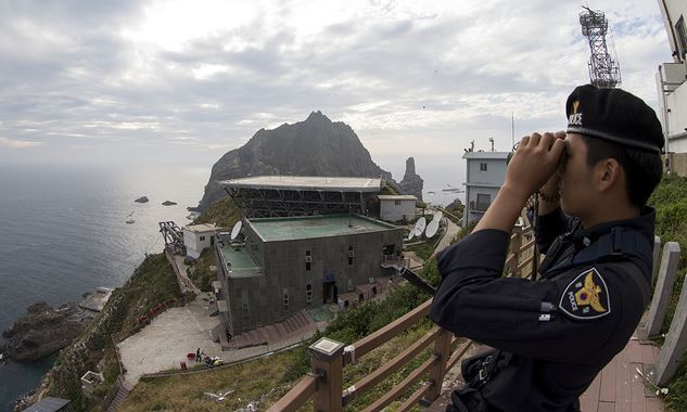 韓媒記者拍攝獨島迎接光復70周年
