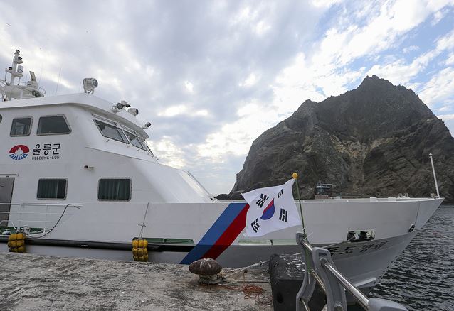 韓媒記者拍攝獨島迎接光復70周年