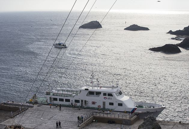 韓媒記者拍攝獨島迎接光復70周年